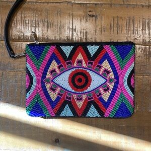 Colorful Beaded Clutch